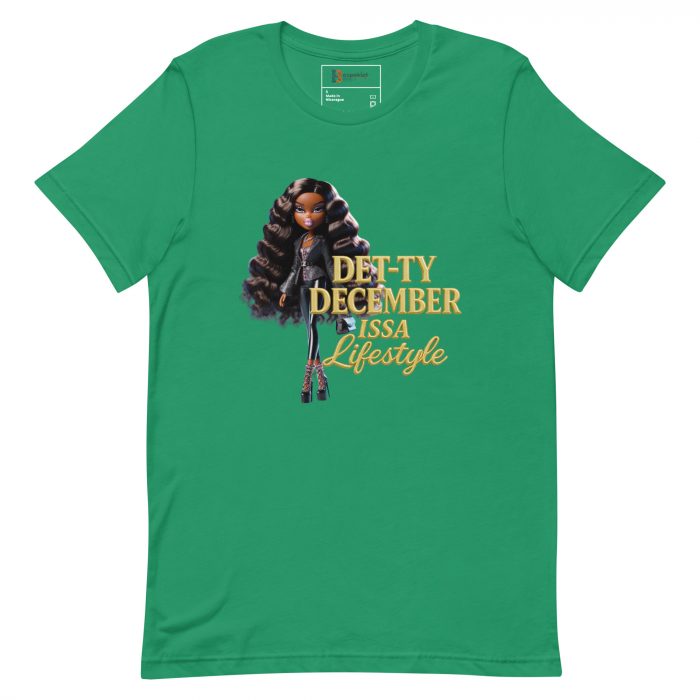 Det-ty December Issa Lifestyle Detty December  t-shirt Cotton Fabric