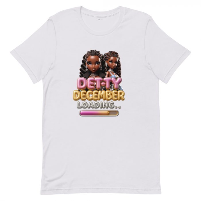 Detty December Loading.... Christmas Unisex t-shirt Cotton Fabric