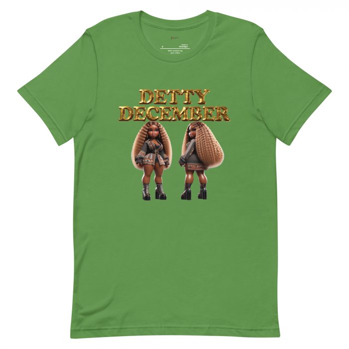 unisex-staple-t-shirt-leaf-front-6917a6579d272.jpg Detty December Collection slay queen Unisex t-shirt Cotton Fabric