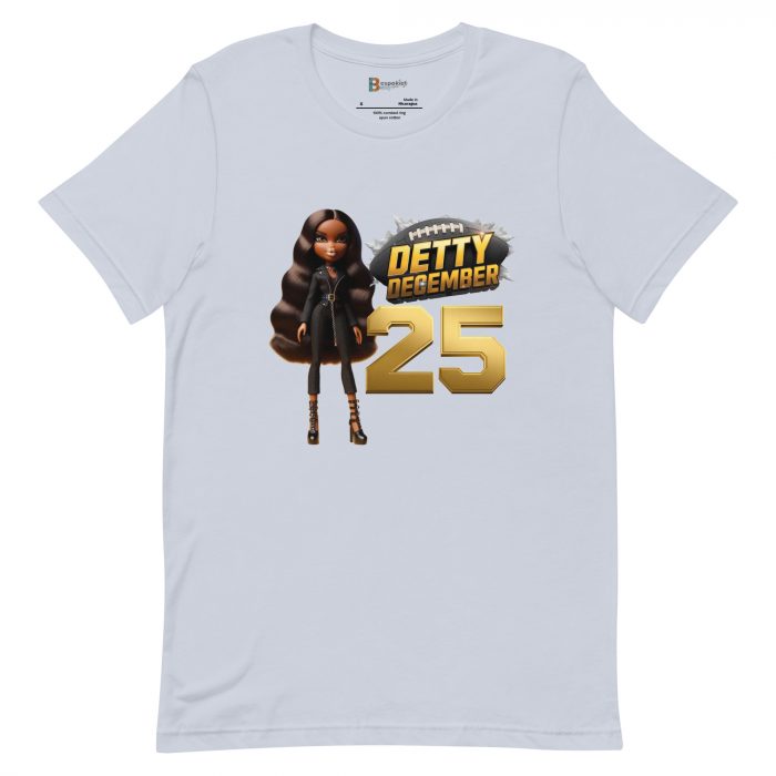 Baseball Detty December slay queen Christmas  t-shirt Cotton Fabric