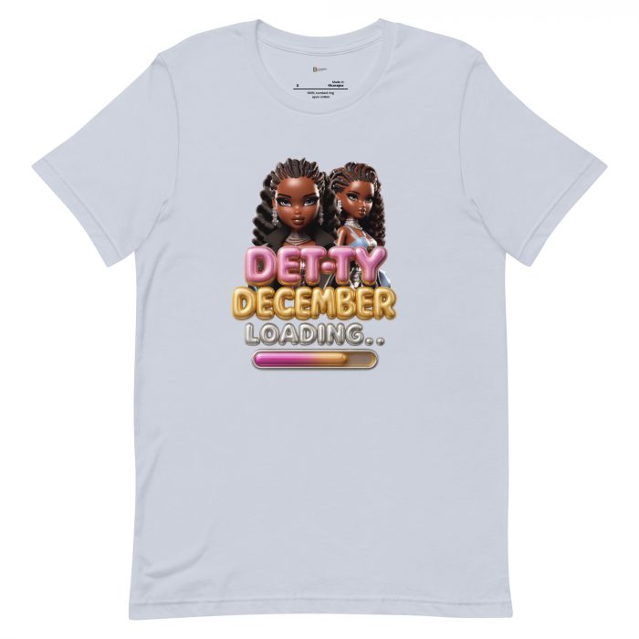 Detty December Loading.... Christmas Unisex t-shirt Cotton Fabric