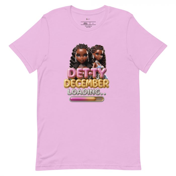 Detty December Loading.... Christmas Unisex t-shirt Cotton Fabric