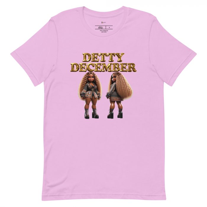 unisex-staple-t-shirt-lilac-front-6917a6587ff2d.jpg Detty December Collection slay queen Unisex t-shirt Cotton Fabric