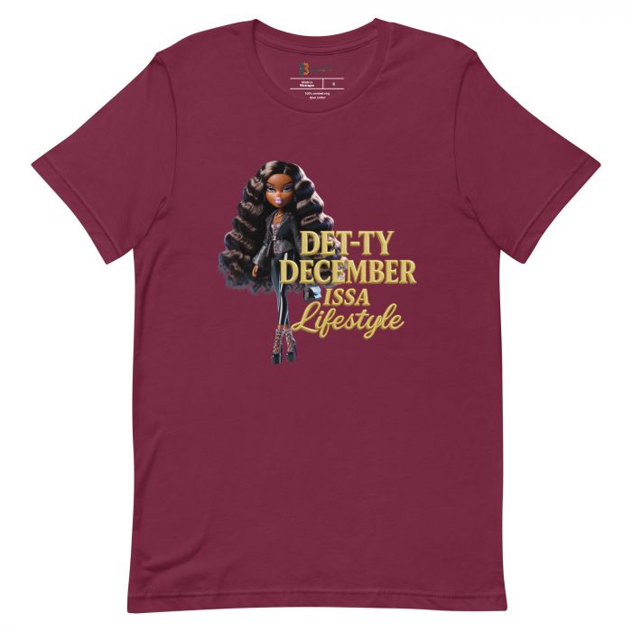 Det-ty December Issa Lifestyle Detty December  t-shirt Cotton Fabric