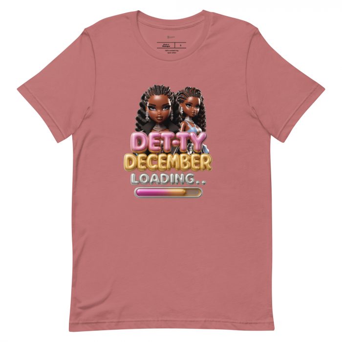 Detty December Loading.... Christmas Unisex t-shirt Cotton Fabric