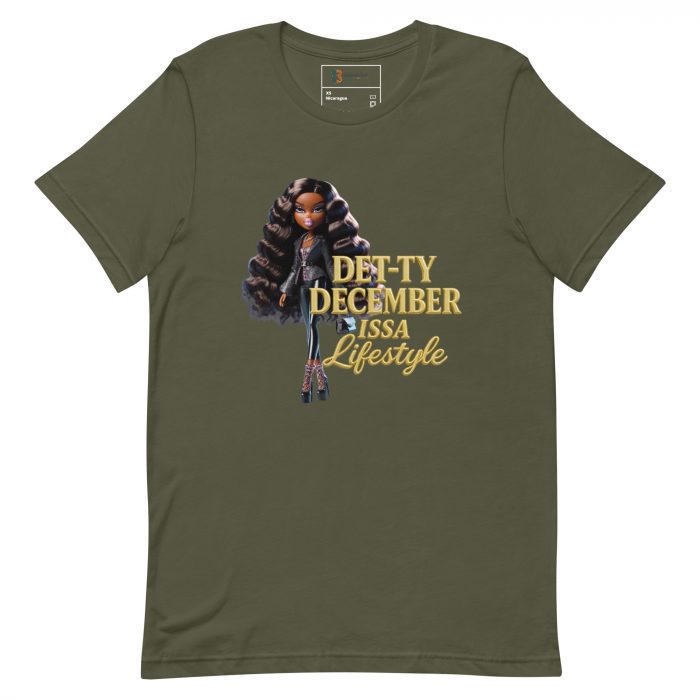 Det-ty December Issa Lifestyle Detty December  t-shirt Cotton Fabric