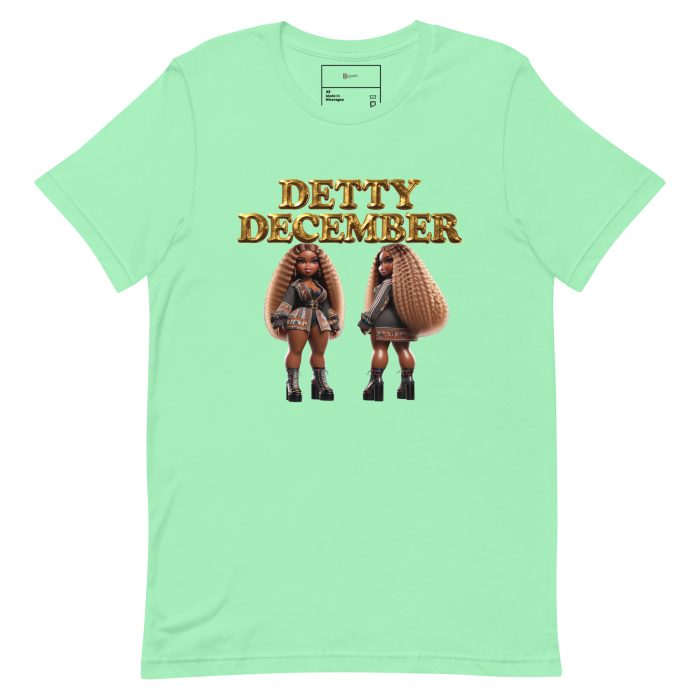unisex-staple-t-shirt-mint-front-6917a66db208c.jpg Detty December Collection slay queen Unisex t-shirt Cotton Fabric