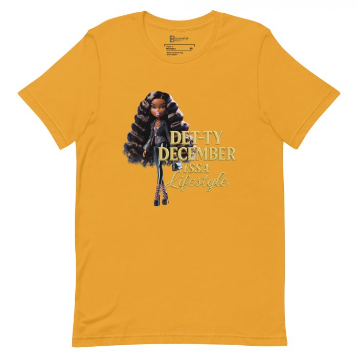 Det-ty December Issa Lifestyle Detty December  t-shirt Cotton Fabric