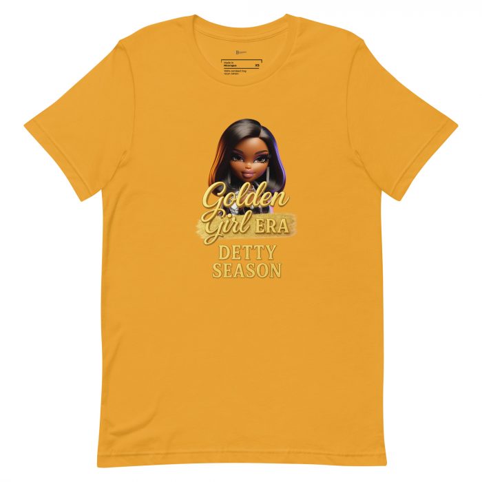 Detty December Collection Golden girl era Unisex t-shirt Cotton Fabric
