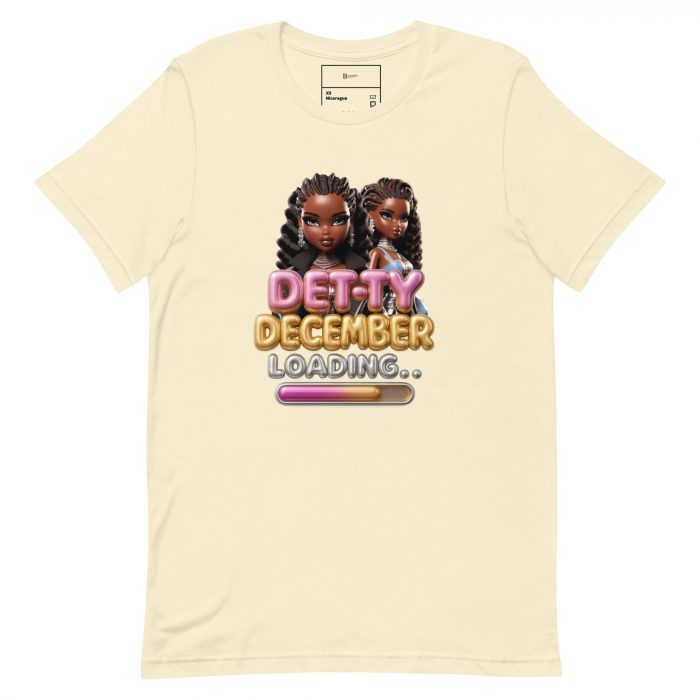 Detty December Loading.... Christmas Unisex t-shirt Cotton Fabric