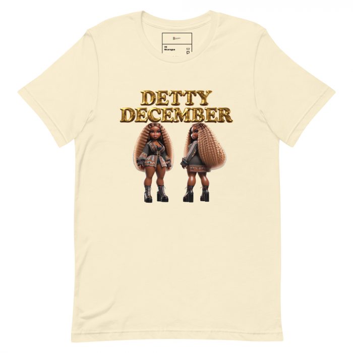 unisex-staple-t-shirt-natural-front-6917a65a8ba2c.jpg Detty December Collection slay queen Unisex t-shirt Cotton Fabric