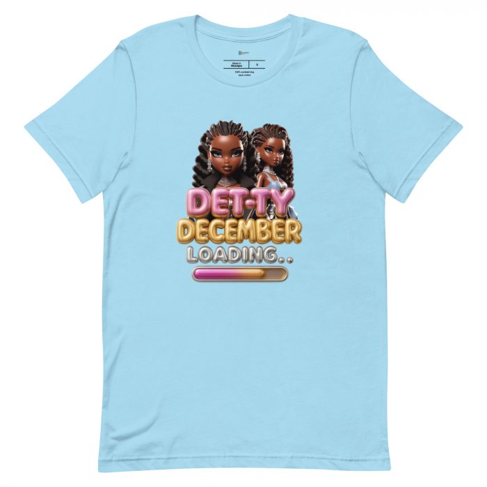 Detty December Loading.... Christmas Unisex t-shirt Cotton Fabric