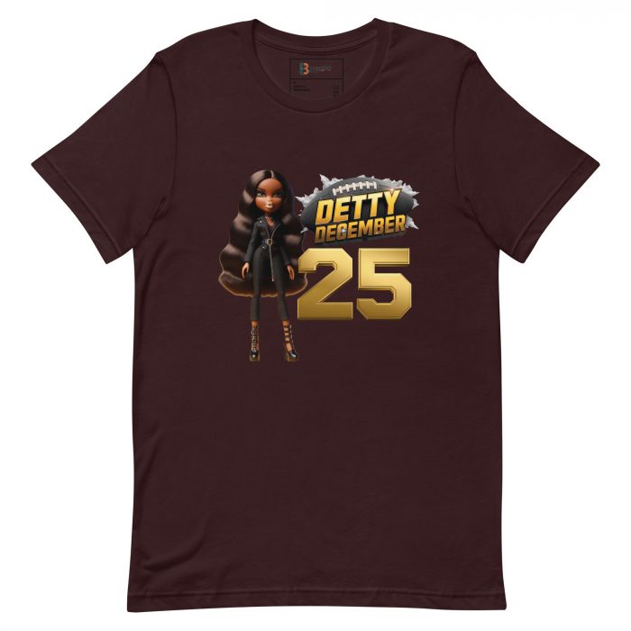 Baseball Detty December slay queen Christmas  t-shirt Cotton Fabric