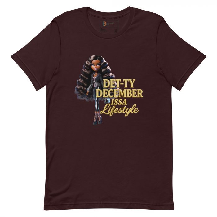 Det-ty December Issa Lifestyle Detty December  t-shirt Cotton Fabric