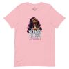 unisex-staple-t-shirt-pink-front-6917a65f7cab6.jpg Sleigh Queen Approved Detty December Collection Unisex t-shirt Cotton Fabric