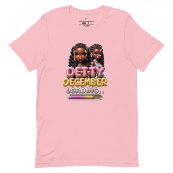 Detty December Loading.... Christmas Unisex t-shirt Cotton Fabric