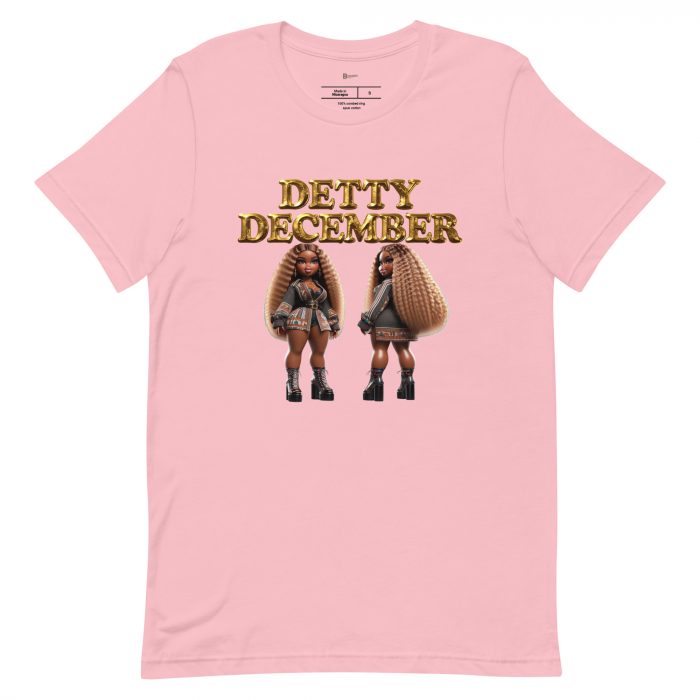 unisex-staple-t-shirt-pink-front-6917a65fc840b.jpg Detty December Collection slay queen Unisex t-shirt Cotton Fabric
