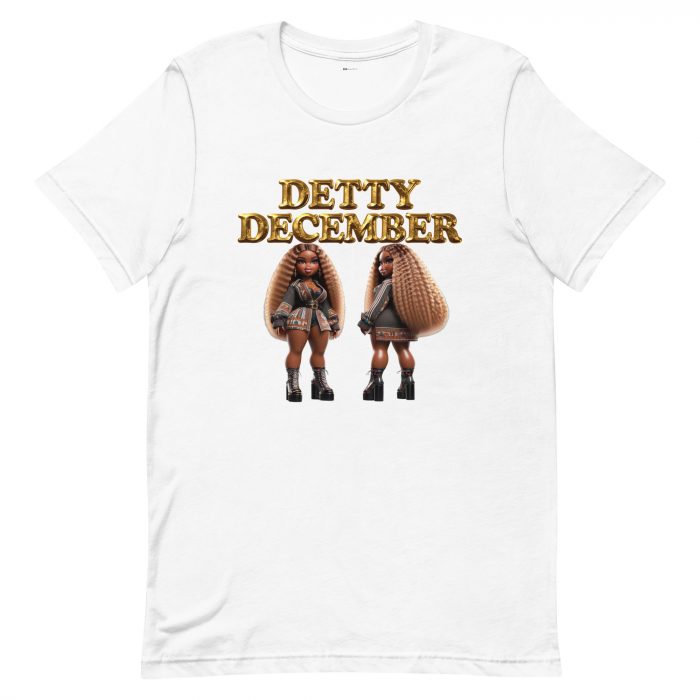 unisex-staple-t-shirt-poppy-front-6917a660b1fe6.jpg Detty December Collection slay queen Unisex t-shirt Cotton Fabric