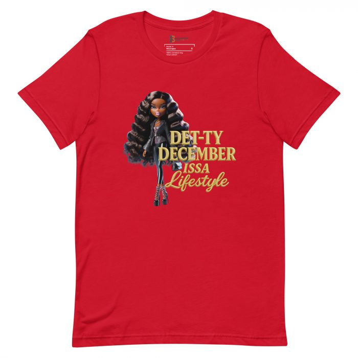 Det-ty December Issa Lifestyle Detty December  t-shirt Cotton Fabric
