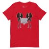 unisex-staple-t-shirt-red-front-6917a65f5dbe9.jpg Blessings Bangers Bodycon Detty December Slay Queen t-shirt Cotton Fabric