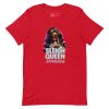 unisex-staple-t-shirt-red-front-6917a66076f05.jpg Sleigh Queen Approved Detty December Collection Unisex t-shirt Cotton Fabric