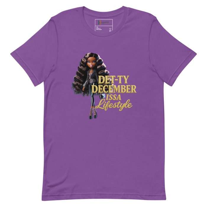 Det-ty December Issa Lifestyle Detty December  t-shirt Cotton Fabric