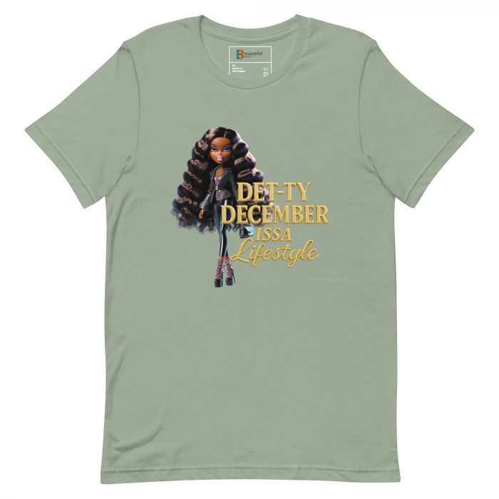 Det-ty December Issa Lifestyle Detty December  t-shirt Cotton Fabric
