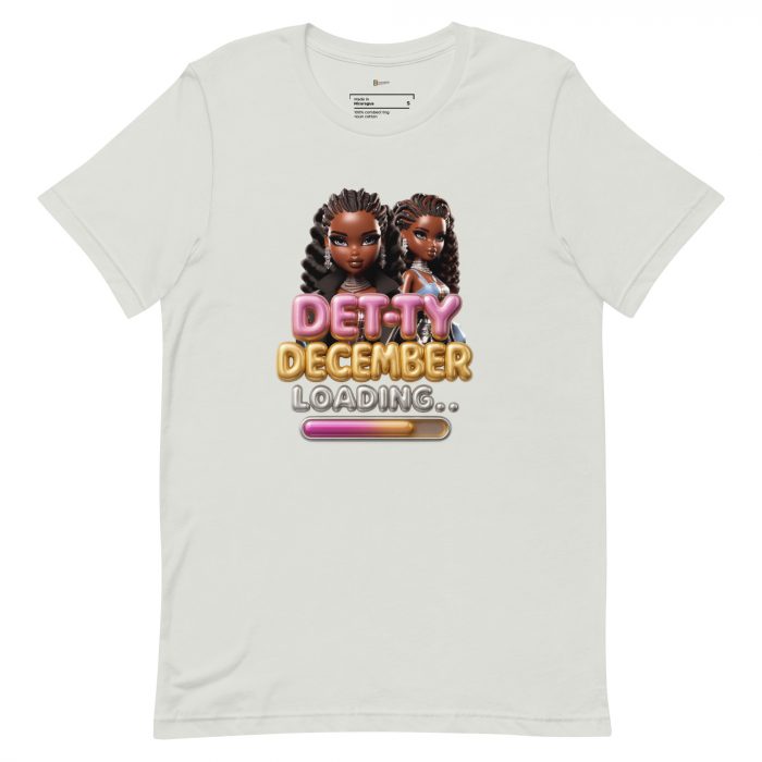Detty December Loading.... Christmas Unisex t-shirt Cotton Fabric