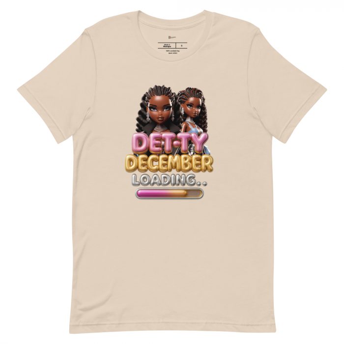 Detty December Loading.... Christmas Unisex t-shirt Cotton Fabric