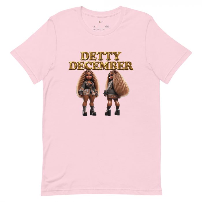 unisex-staple-t-shirt-soft-pink-front-6917a66c3f90e.jpg Detty December Collection slay queen Unisex t-shirt Cotton Fabric