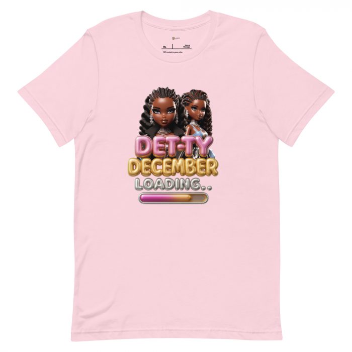 Detty December Loading.... Christmas Unisex t-shirt Cotton Fabric