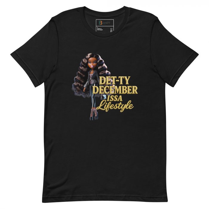 Det-ty December Issa Lifestyle Detty December  t-shirt Cotton Fabric