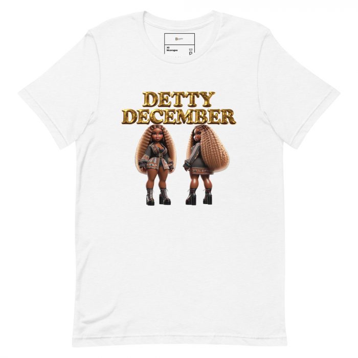 unisex-staple-t-shirt-solid-white-blend-front-6917a66e2221d.jpg Detty December Collection slay queen Unisex t-shirt Cotton Fabric