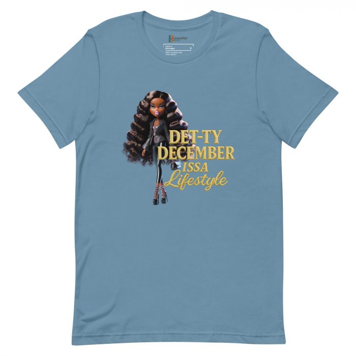 Det-ty December Issa Lifestyle Detty December  t-shirt Cotton Fabric