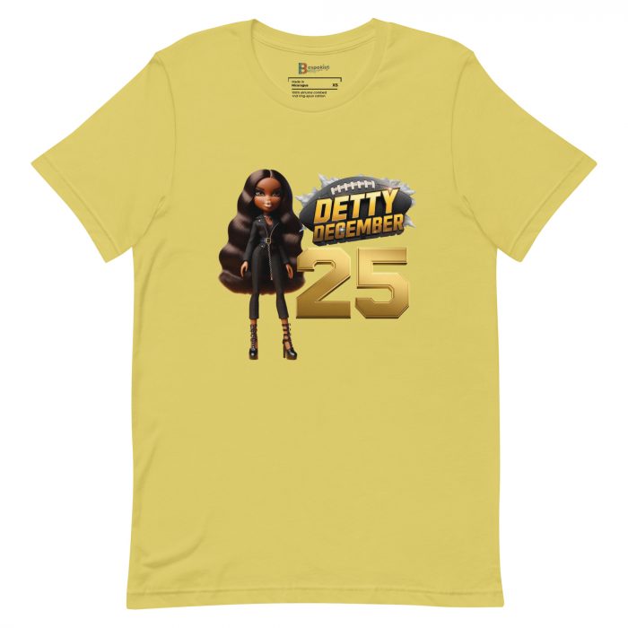 Baseball Detty December slay queen Christmas  t-shirt Cotton Fabric