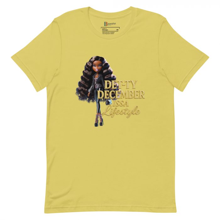 Det-ty December Issa Lifestyle Detty December  t-shirt Cotton Fabric