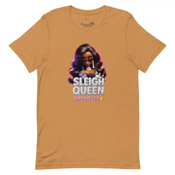 unisex-staple-t-shirt-toast-front-6917a664d3022.jpg Sleigh Queen Approved Detty December Collection Unisex t-shirt Cotton Fabric