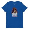 unisex-staple-t-shirt-true-royal-front-6917a6651ba0e.jpg Sleigh Queen Approved Detty December Collection Unisex t-shirt Cotton Fabric