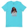 unisex-staple-t-shirt-turquoise-front-6917a66d9e84e.jpg Sleigh Queen Approved Detty December Collection Unisex t-shirt Cotton Fabric