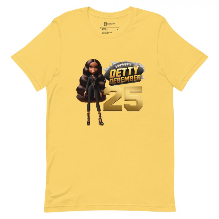 Baseball Detty December slay queen Christmas  t-shirt Cotton Fabric