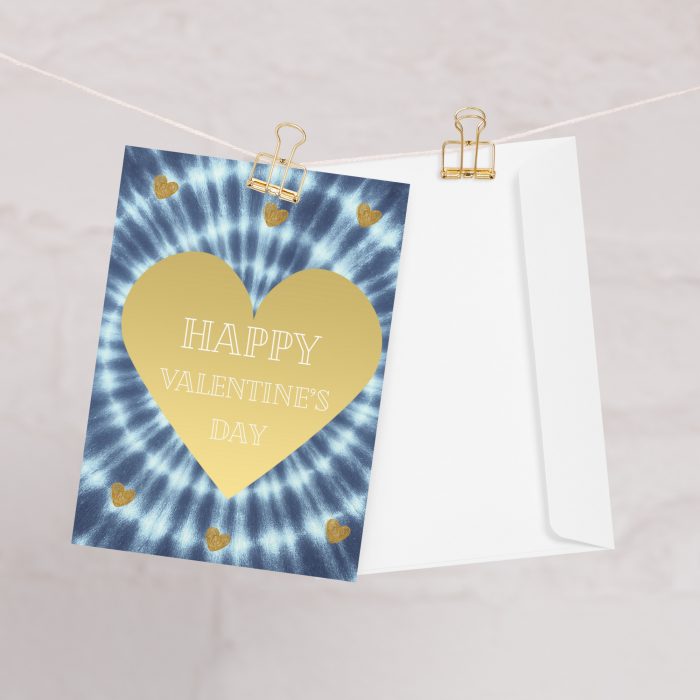 greeting-card-5x7-front-69627161b4ce4.jpg Adire Gold Heart Valentine's Greeting card