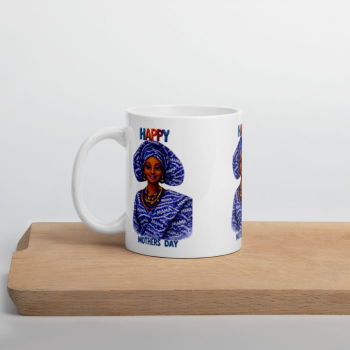 white-glossy-mug-white-11-oz-cutting-board-696fd3682ba39.jpg Mama Adire | African-Inspired Mother’s Day Ceramic Mug Gift