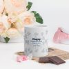Adire design Valentine White glossy mug