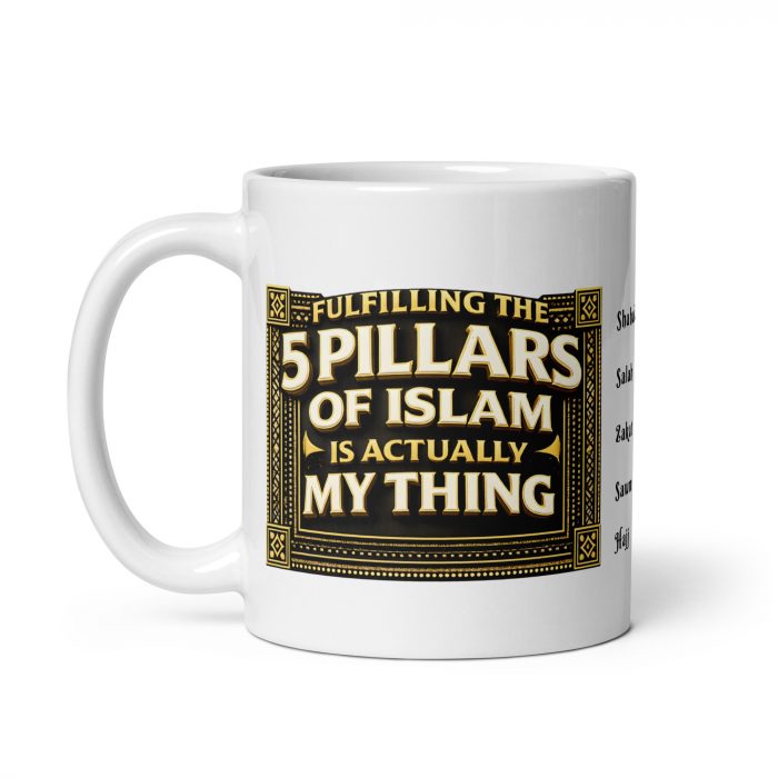 white-glossy-mug-white-11-oz-handle-on-left-696bcb8578bf7 5 pillars of Islam Ramadan Islamic Mug Gift
