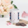 Adire with love White glossy mug