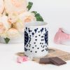 Love never Dye Adire Valentine White glossy mug