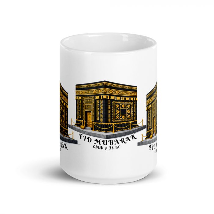 African pattern Kaaba Eid Mubarak Islamic Mug Gift