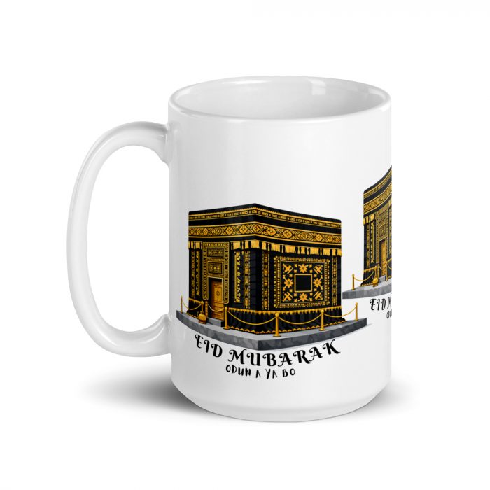 African pattern Kaaba Eid Mubarak Islamic Mug Gift