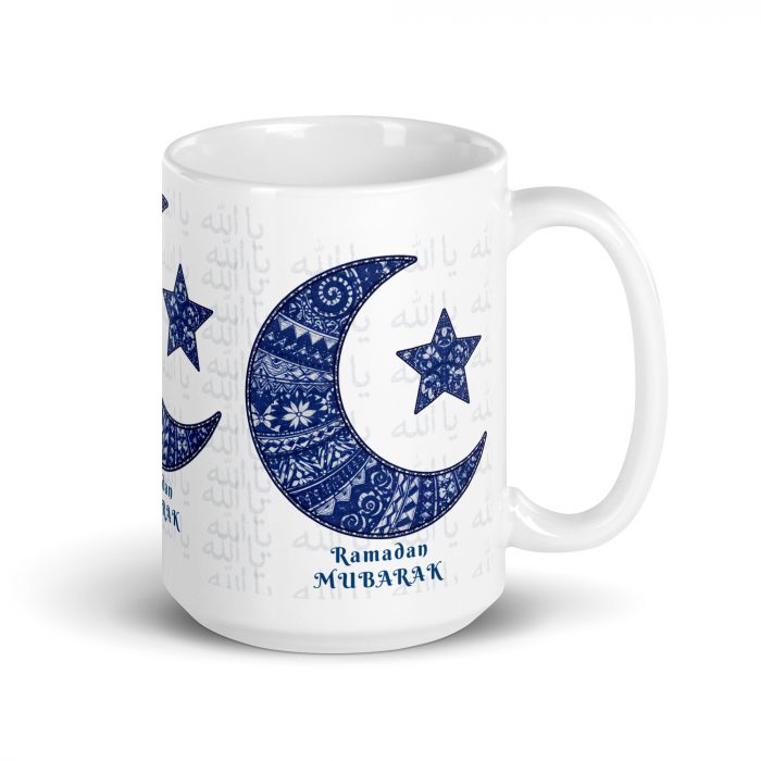 white-glossy-mug-white-15-oz-handle-on-right-696bc646a4982 Ramadan Mubarak Islamic Mug Gift Ceramic 11 oz Dishwasher & Microwave Safe Sturdy Glossy Vivid Print