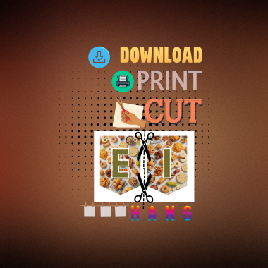 blue_bunting Ready-to-Print African Eid Celebration “EID MUBARAK” Bunting Kit- Digital Download